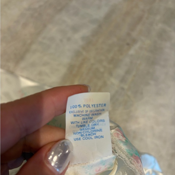 Vintage Deadstock Avon Private Treasures Floral Satin Lace Slip L - Picture 6 of 6